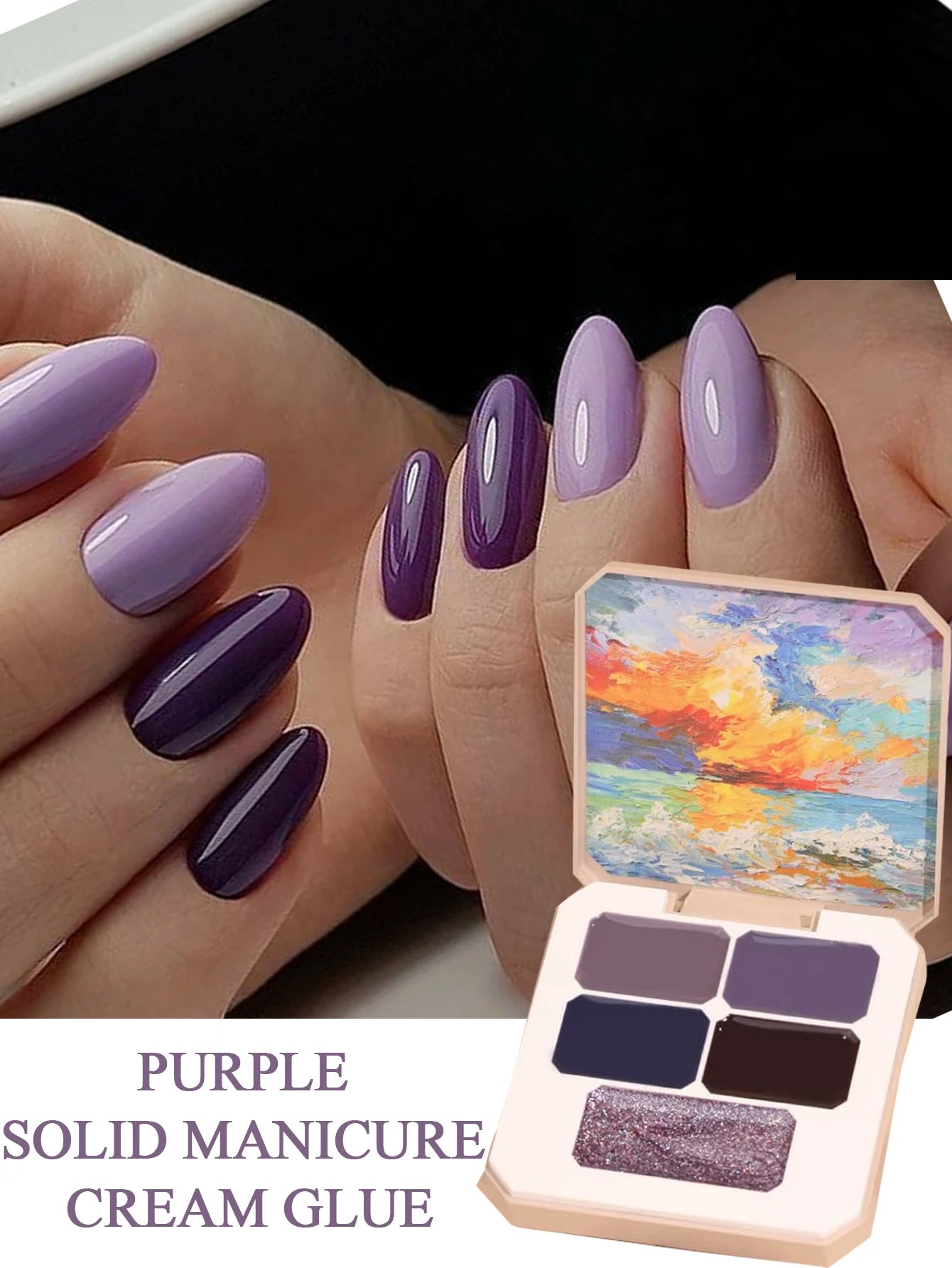 5 9 Colors Solid Nail Polish Palette Peelable UV LED Lacquer Salon Qme 08