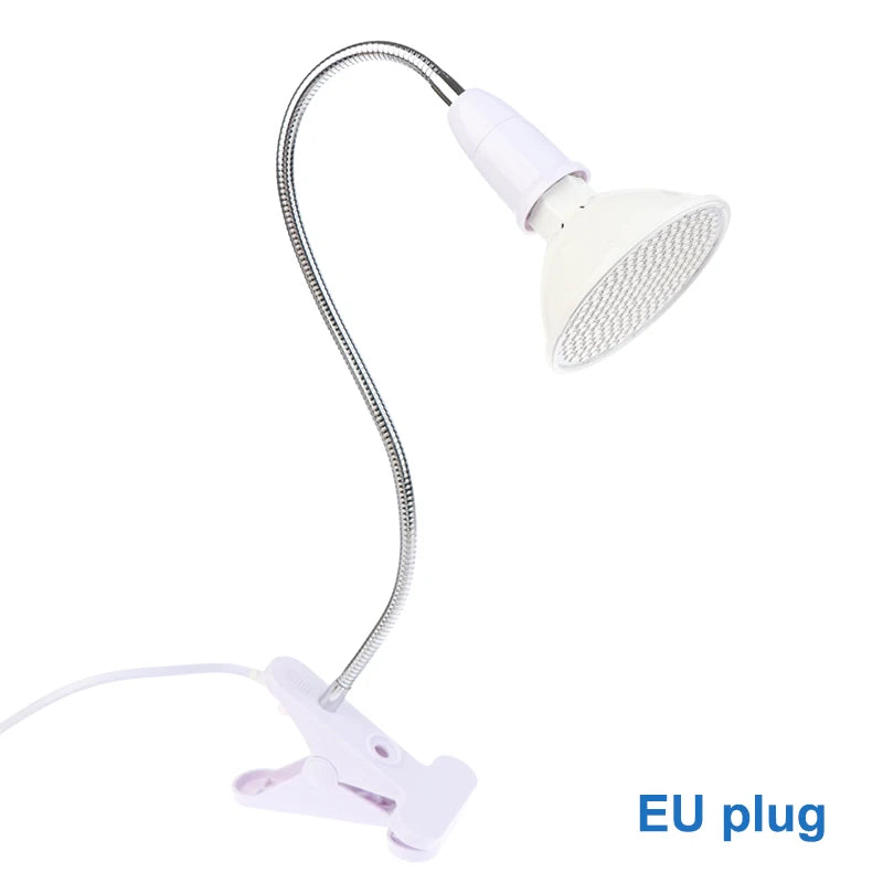 LED Red Light Therapy Bulb Lamp Clip 660nm 850nm Near Infrared Combo Qme EU Plug
