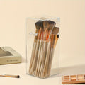 1pc Clear Makeup Brush Organizer, Large Capacity Makeup Brush Storage Box Qme Transparent
