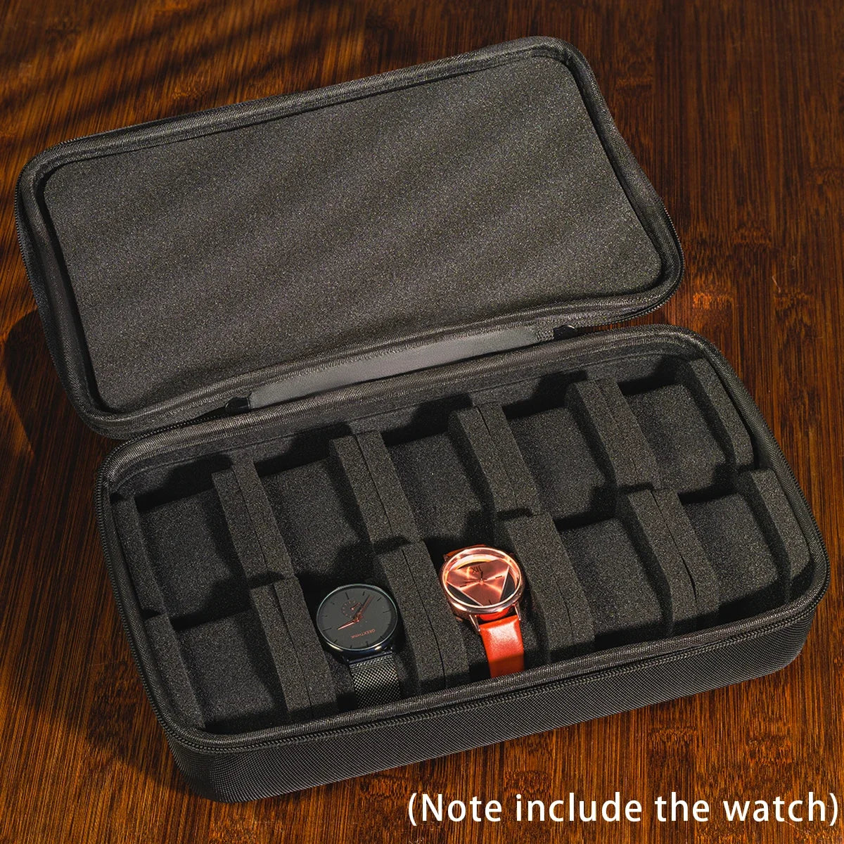 Watch Box Organizer Watch Travel Case Portable Storage Watch Display Holder for Wristwatches and Smart Watches Men Women gift Qme 10 Slot