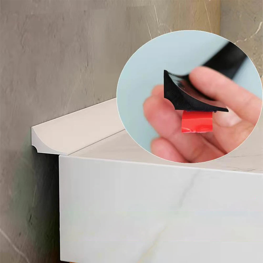 Silicone Water Waterstop Strip Barrier Bathroom Kitchen Floor Qme