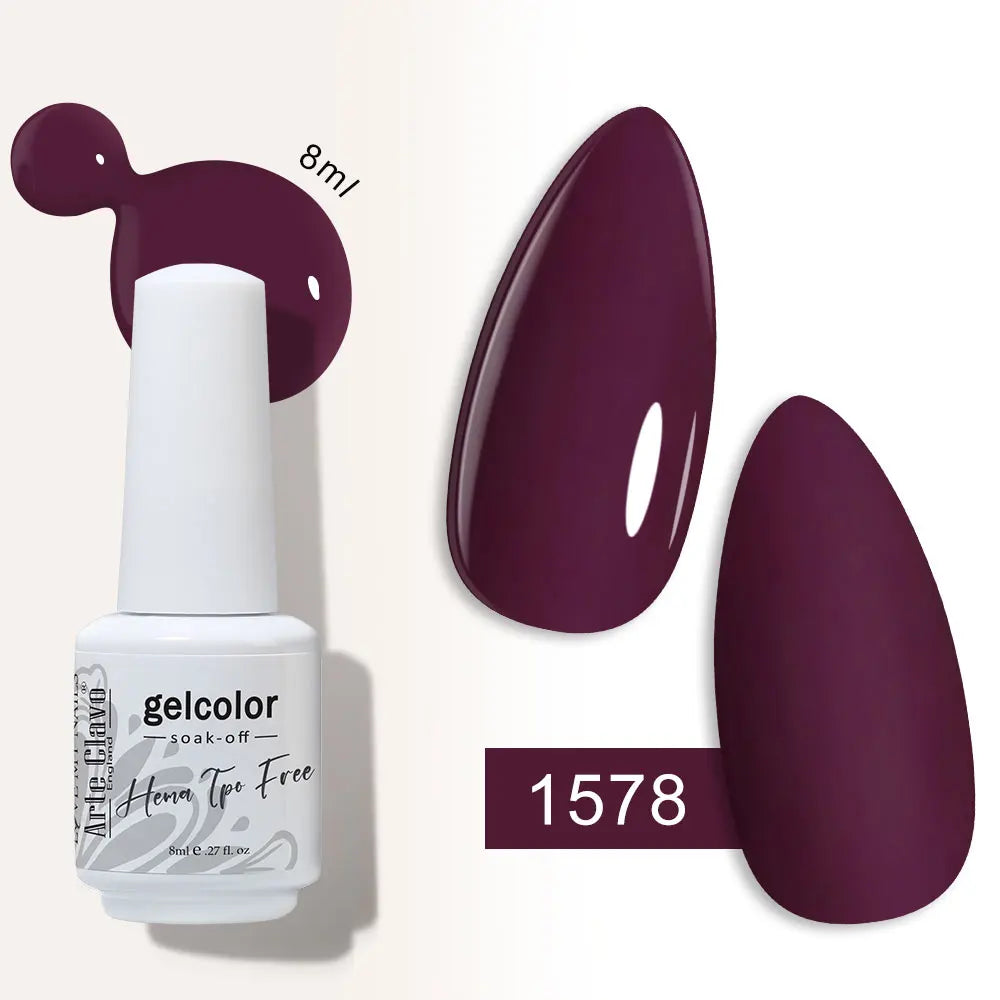 Arte Clavo Semi-permanent Gel Nail Varnish 180 Colors Semipermanent