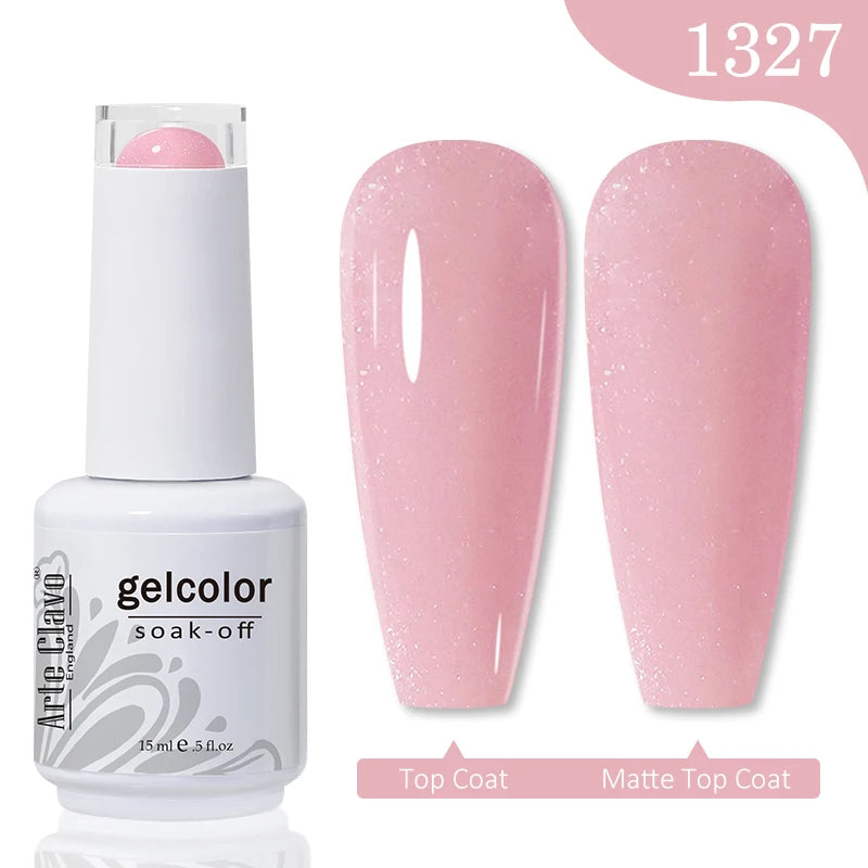Arte Clavo Gel Nail Polishes Pink Nude Hybrid Lak Manicure