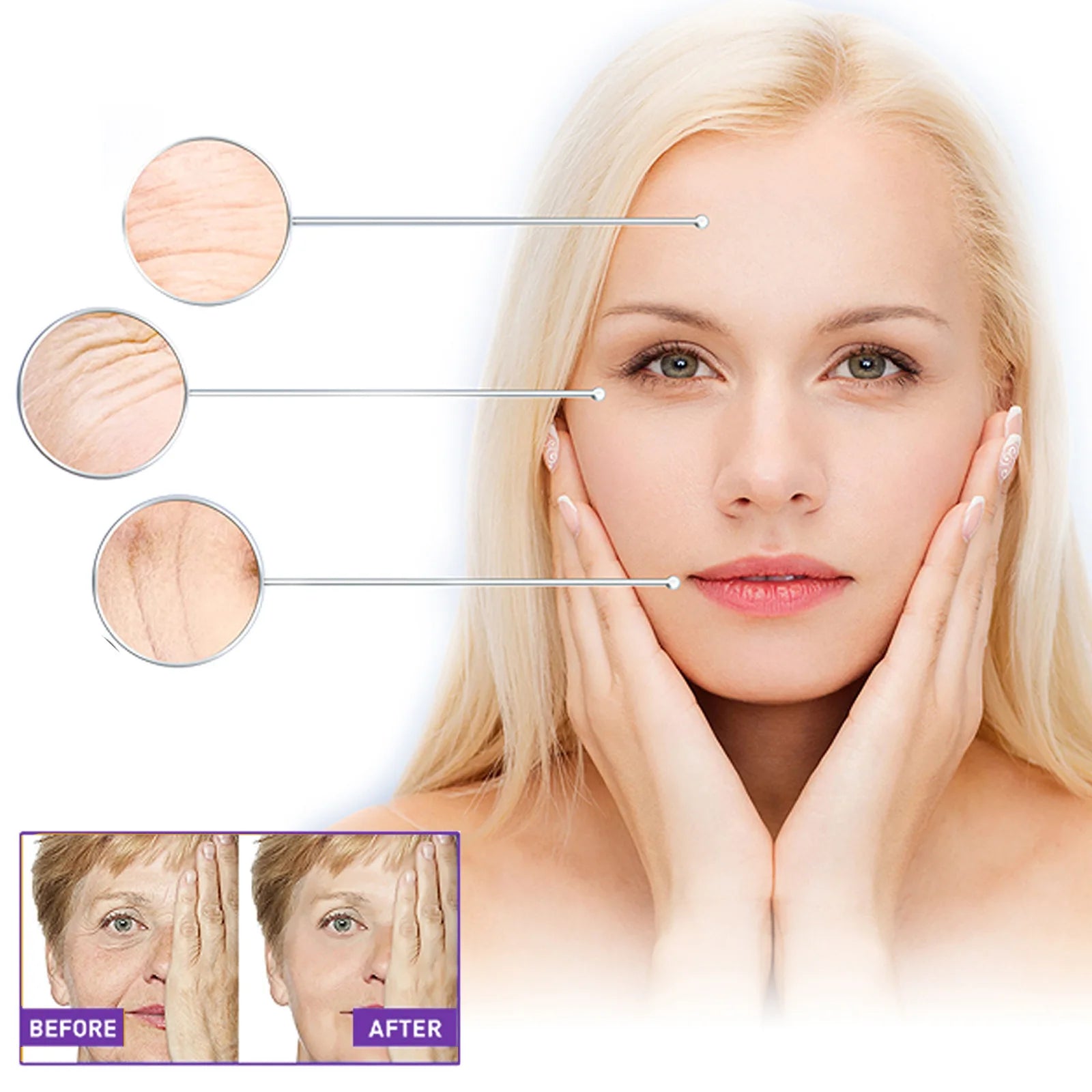 Astragalus Instant Wrinkle Remover Essence Fade Fine Lines Face Serum Anti Aging Firming Lifting Whitening Korean Skin Care Qme