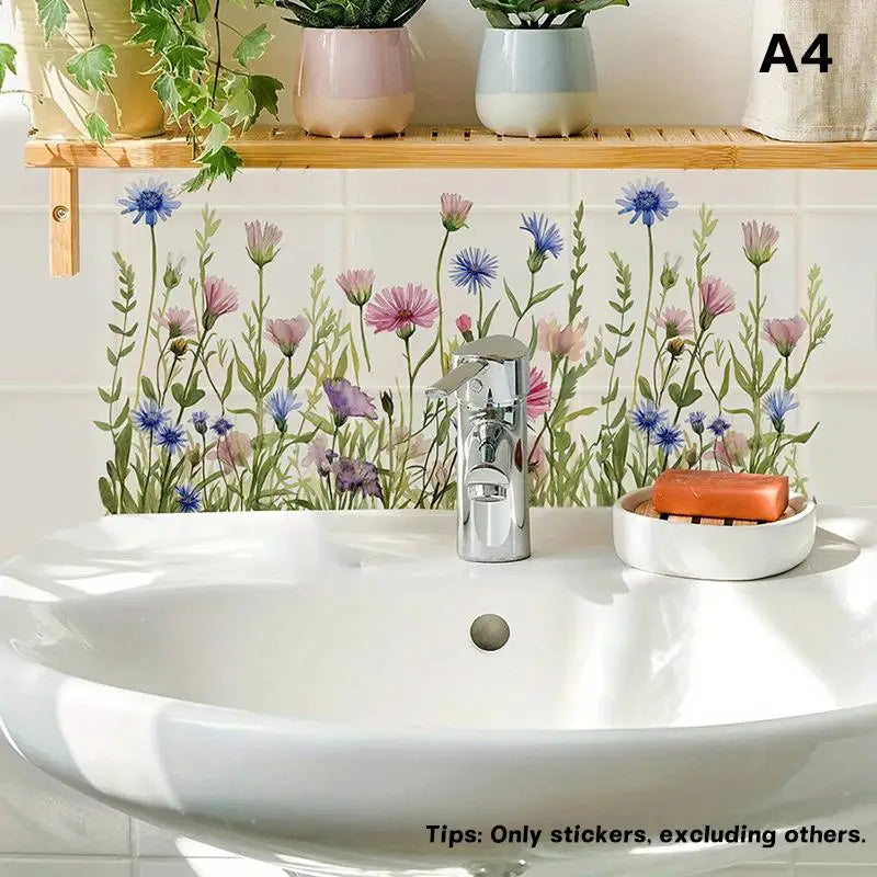 Self-adhesive Removable Waterproof Backsplash Decoration Home Decor Qme A4