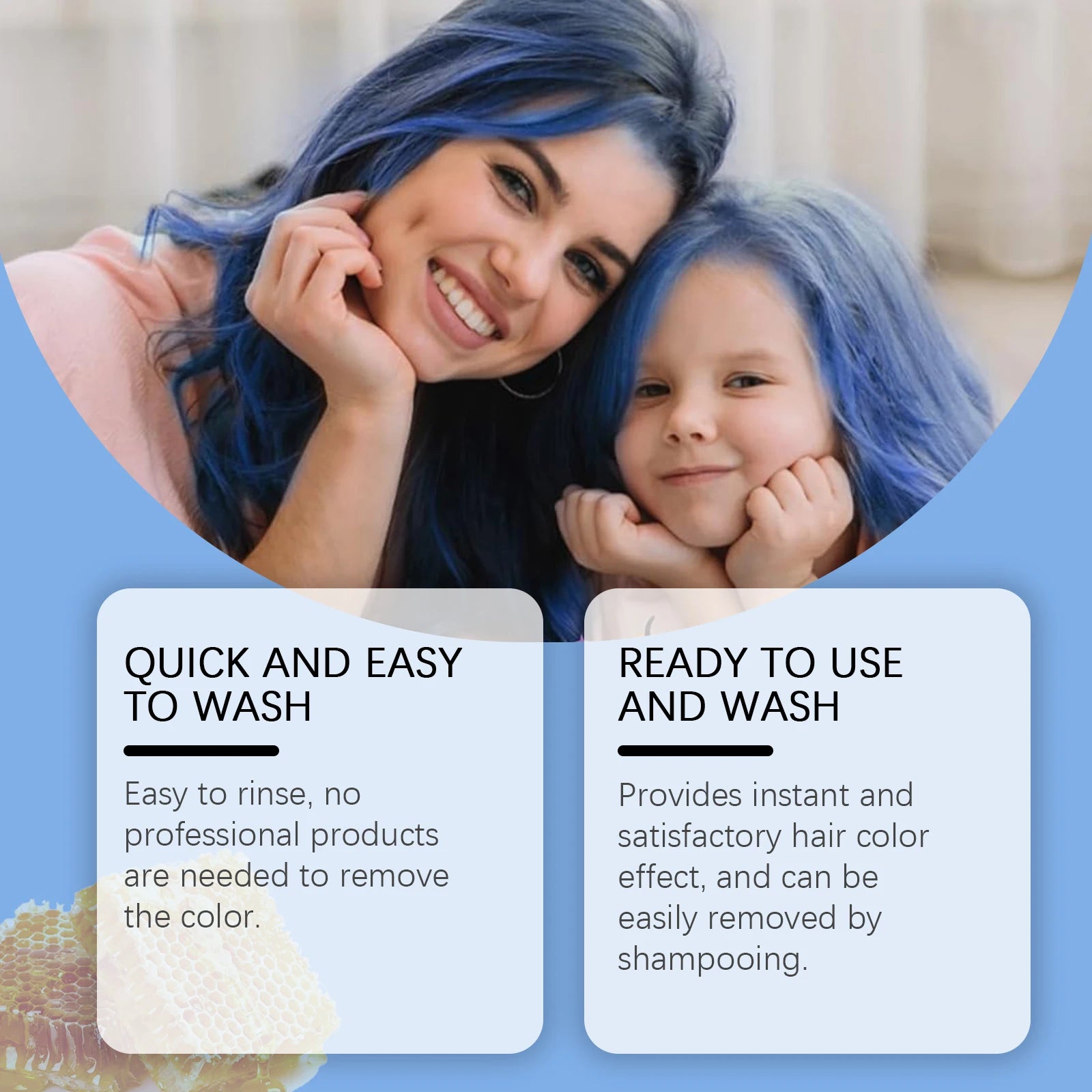 8 Colors Kids Hair Wax Temporary Paint Reduce Scalp Stimulate Prevent Qme