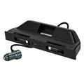 Charger Expansion Dock for Tesla ModelY/YL/3 Muti-Ports Charging Hub 60W Dual Type-C Retractable Cables for Center Console Qme black