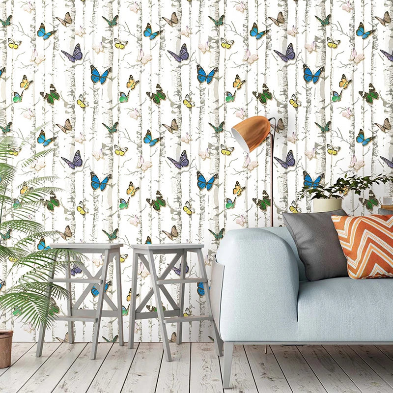 Peel Stick Wallpaper Removable Butterfly Contact Paper Decorative Qme