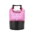 Men's and women's waterproof dry bag, 5L roll top lightweight small storage bag camping, hiking, and beach accessories backpack Qme Pink