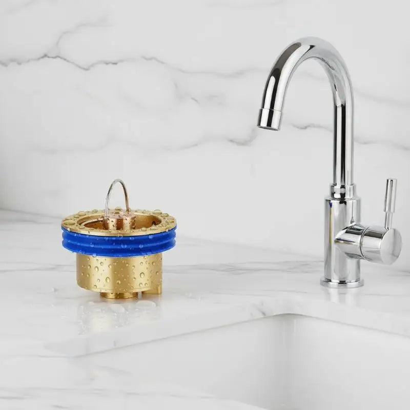 Brass Drain Plug One Way Valve Drop-in Shower Floor Backflow Qme