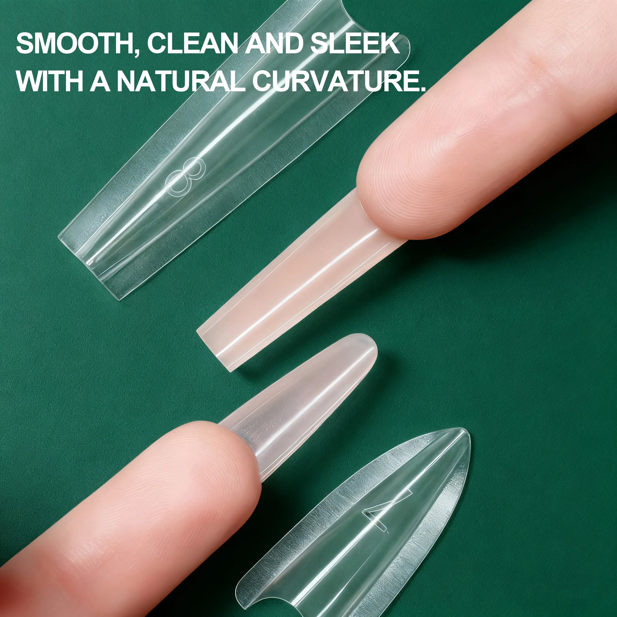 Nailpop Sandwich Nail Dual Forms 15 Shapes French Manicure Extension Qme