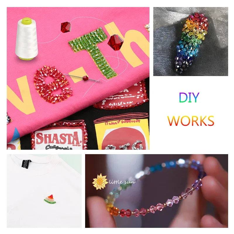 600pcs/lot 4mm Plated Color 5238 Bicone Beads Loose Spacer Beads Austria Jewelry Beads for Sewing Diy Supplies Jewelry Making Qme