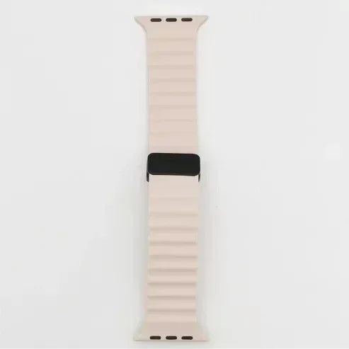 Strap For Apple watch band 49mm 45 44 40 41 38 42mm silicone magnetic buckle bracelet iWatch Ultra series 7 6 3 se 8 9 Ultra 2 Qme Sand Pink 38mm 40mm 41mm