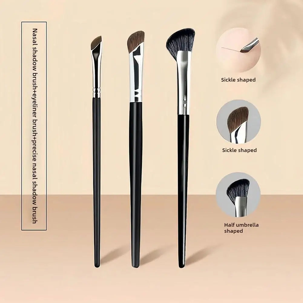 Nose Brush Contour Sculpting Half Fan-shape Shadow Angled Concealer Qme
