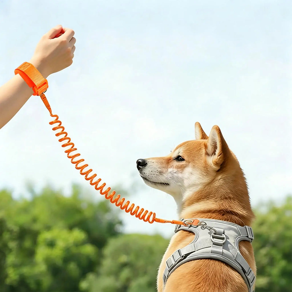 Dog Traction Rope Reflective Heavy Duty Retractable Large Dog Walking Traction Rope for Outdoor Walking Training Running Travel Qme