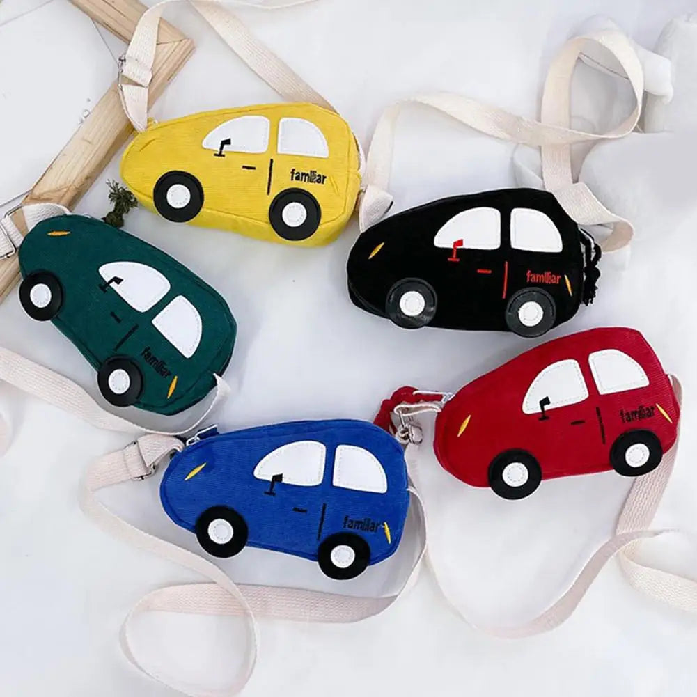 Fashion Mini Crossbody Bag Packet Children Baby Boys Girls Car Shoulder Bag Handbags Cartoon Pig Mini Coin Purse Qme