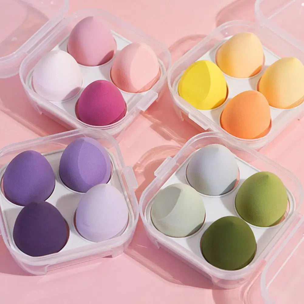 4pcs/set Color Mixing Beauty Egg Beauty Sponge Makeup SpongeMakeup Tools Foundation Make-up Facial Makeup Tools Makeup Qme