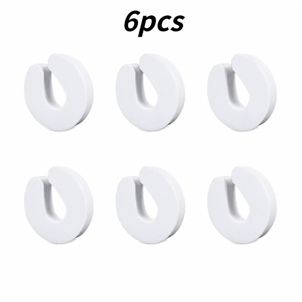 Finger Protector Door Clip Soft Foam Door Stopper 2/4/6Pcs Anti-pinch Guard Hardware for Kitchen Bedroom Household Doors Qme white 6pcs