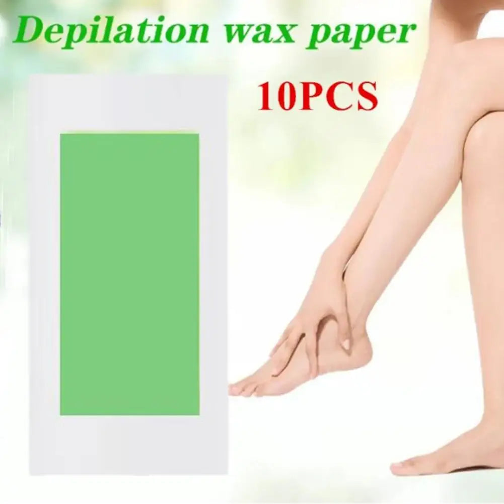 10stick Professional Hair Removal Wax Strips for Summer Depilation Double Sided Cold Wax Paper for Leg Body Face Useful Qme