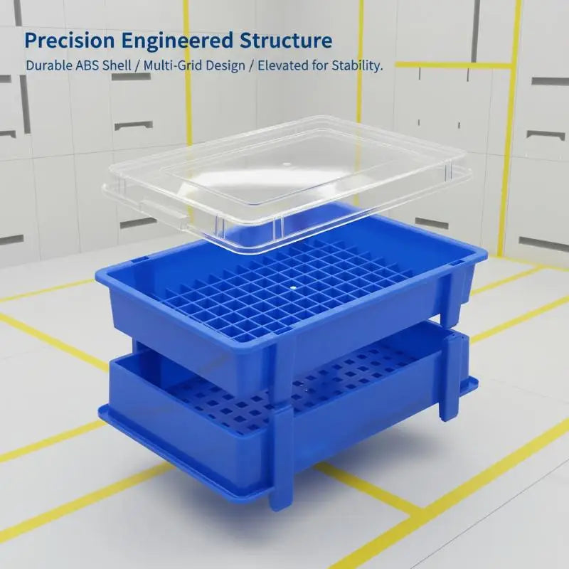 Thickened Plastic Lithium Battery Storage Box 18650 Cells Divided Qme