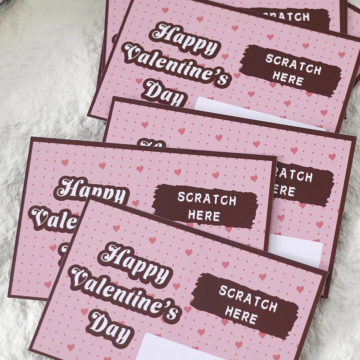 2Pcs/10Pcs/20Pcs Scratch-Off Love Coupons Couple Scratch Off Cards Valentine's Day Wedding Anniversary Creative Gifts Qme
