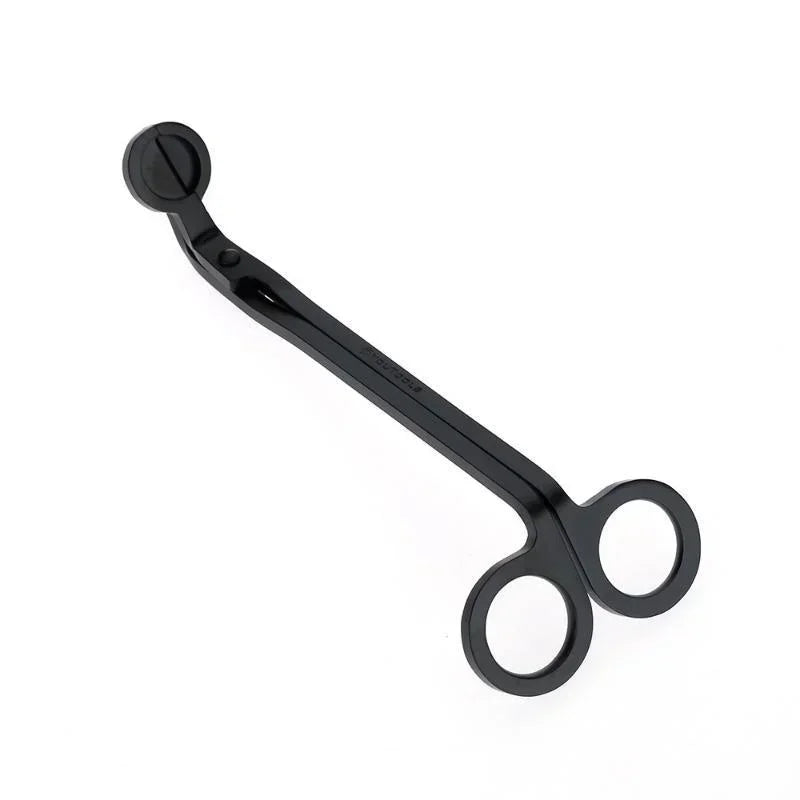 Candle Wick Trimmer Stainless Steel Scissors Trim Cutter Round Head Qme Black