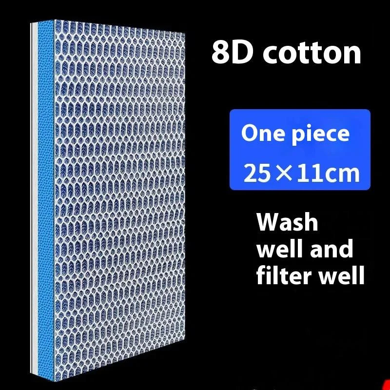 CC111Pcs Aquarium 8D Filter Sponge Fish Pond Tank No Glue Foam Qme