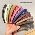 Matte Broken Hair Finishing Comb Women Anti-Slip Hair Insert Comb Fixed Bangs Flyaway Hair Hairpin Hairstyle Accessory Qme Random Color 5pcs