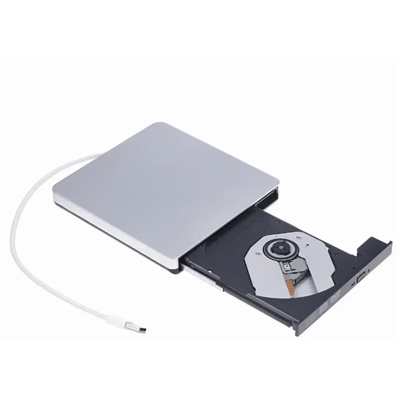 USB External Slot in DVD CD Drive Burner Case for Apple MacBook Air Pro USB adapter Convenience for you to Playing Music Movies Qme