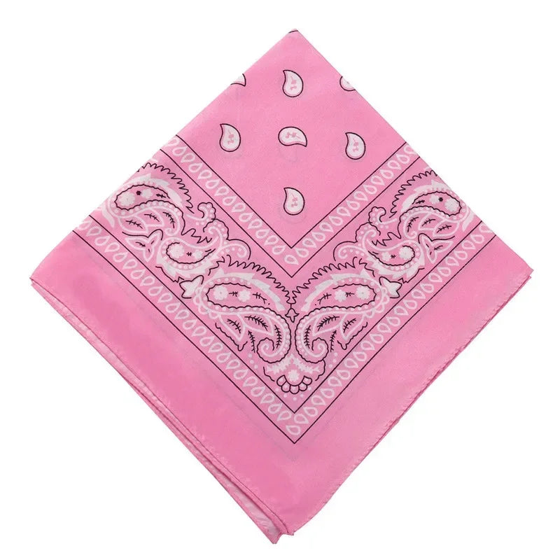 1PC Unisex Fashion Printed Square Scarf Cycling Bandana Fishing Sun Protection Neck Cover Scarves Handkerchief Outdoor Headwear Qme LPK 55X55cm