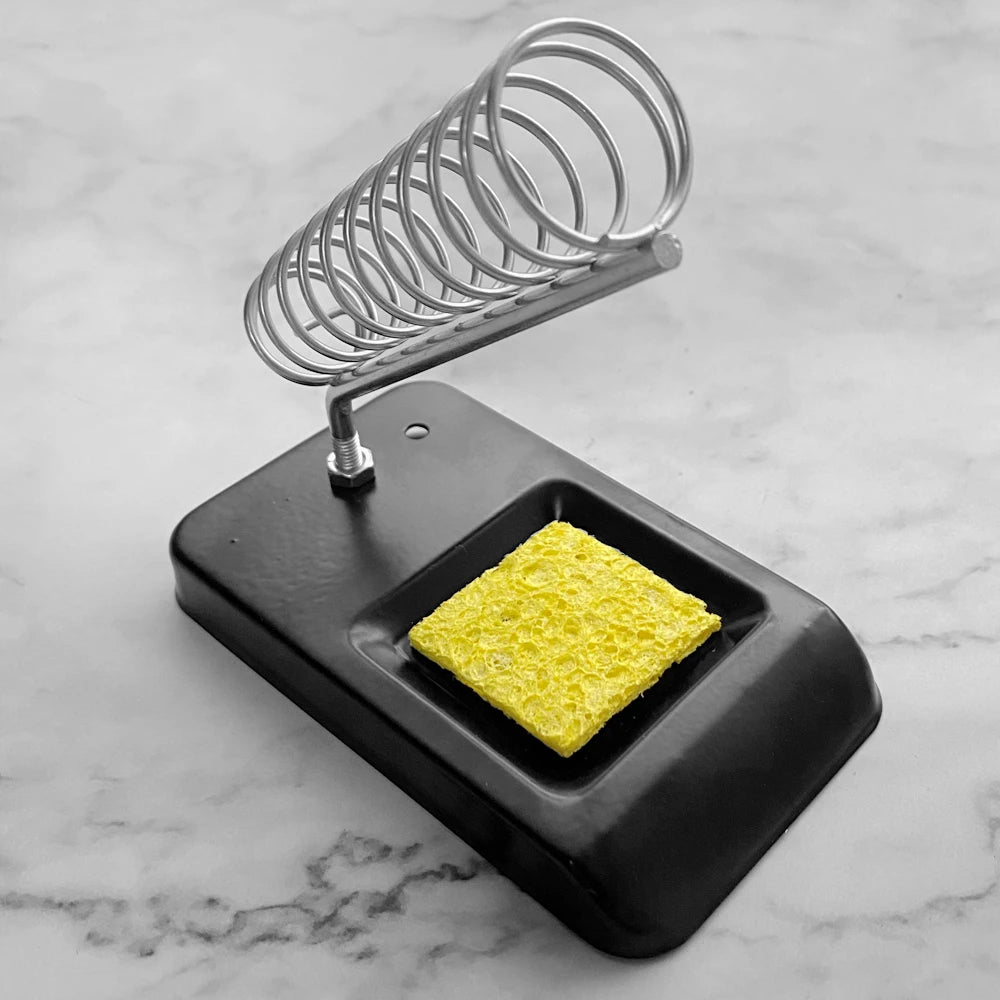 Soldering Iron Stand Portable Holder Tin Welding Cleaning Sponge Qme A style