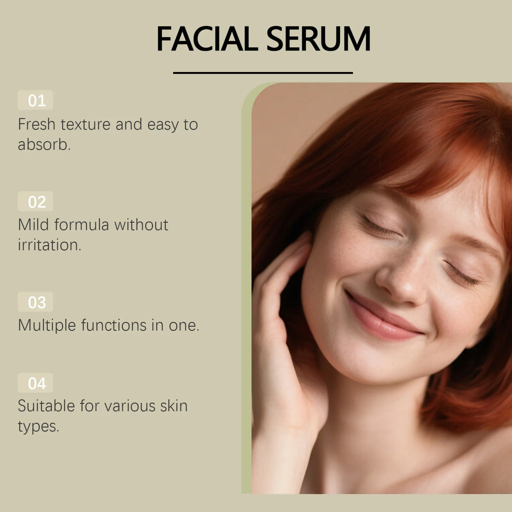 Copper Peptide Serum Lifting Firming Skin Anti Wrinkle Nourishing Smooth Improve Texture Hydration Hyaluronic Acid Face Serum Qme