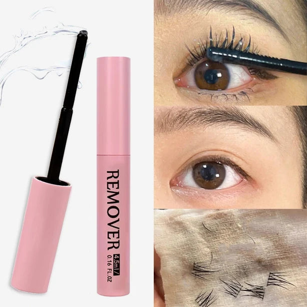 Cluster Lash Glue Remover 5ML Soothing Oil Lash Glue Remover Mascara Wand Eyelash Extension Remover Self Use at Home Makeup Tool Qme