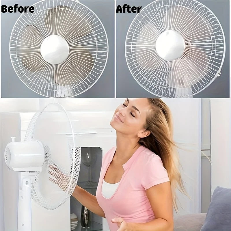 1pc Long Multi-Functional Fan Cleaning Brushes - Durable, Flexible, Reusable & Washable for Fans, Air Conditioners, Shutters Qme