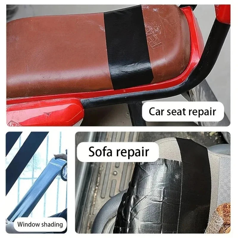 Black Cloth-based Adhesive Tape Is Used For Cushion Repair Leather Seat Sofa Leak Repair Leather Wear-resistant Repair Tape Qme