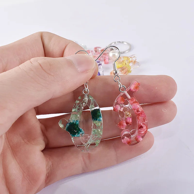 Alphabet Epoxy Resin Silicone Mold Letter Number Mould DIY Keychain Earring Pendant Epoxy Resin Jewelry Crafts Casting Mold Qme
