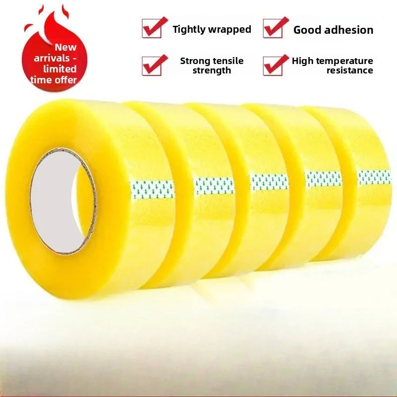 4.5CM×70M High Viscosity Clear Packing Tape - Strong Adhesive, for Carton Sealing & DIY Mounting Fixing Qme