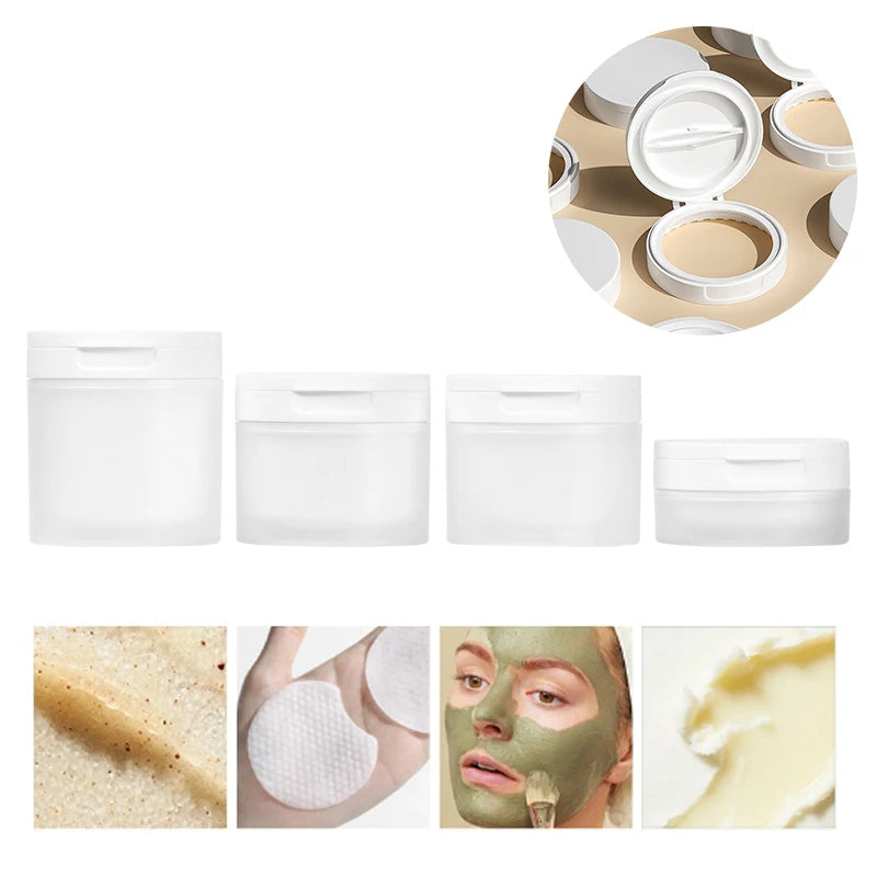 Spoon Tweezers Refillable Bottles Empty Pot Travel 100 120 Face Cream Qme