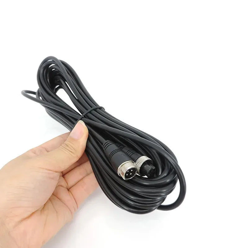 1PCS M12 4Pin 1-20m Aviation Plug Cable Vehicle-mounted Extension Line Video Cable Qme 20M