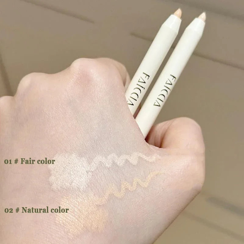 Fair Color Matte Brighten Concealer Pen Eyebag Dark Circles Concealing Stick Sponge Head Precision Concealer Pen With Sharpener Qme