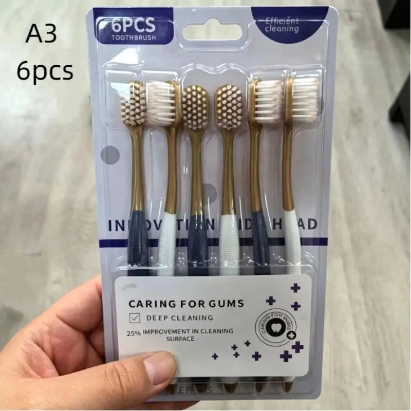 Adult Soft Bristle Toothbrush Effective Oral Cleaning Gum Care 1 Qme A3