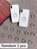 Randomly Shaped Transparent Mobile Phone Ring Holder Acrylic Crystal Qme Other