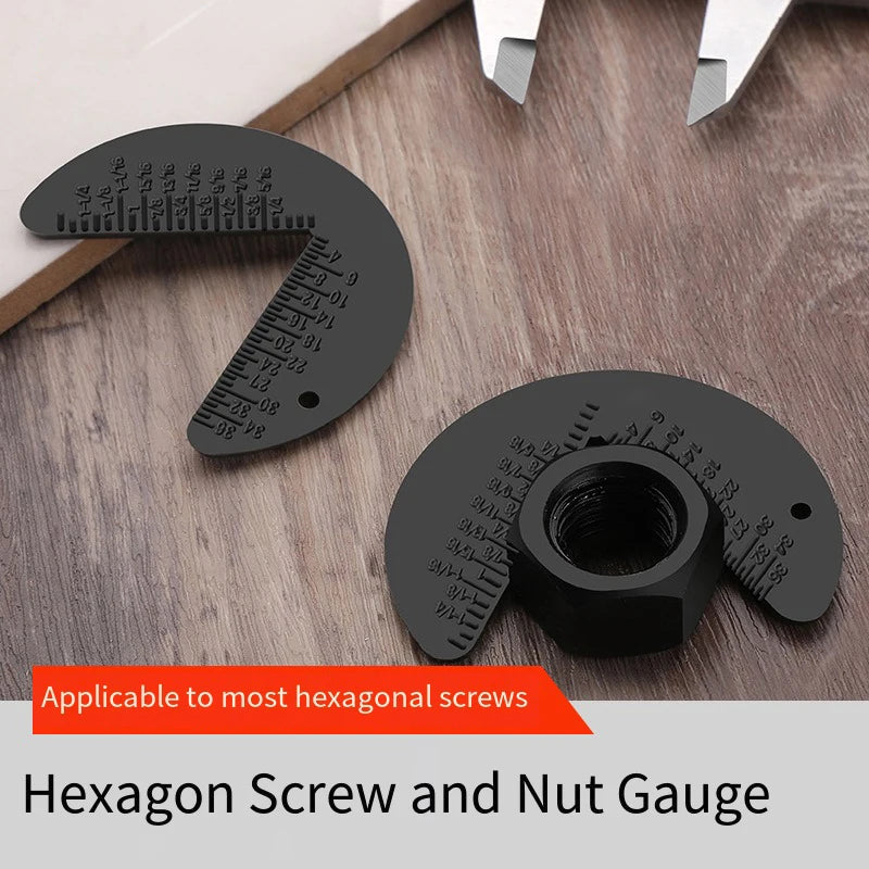 Bolt Nut Screw Gauge Inspection Standard Metric Engineering Ruler Qme