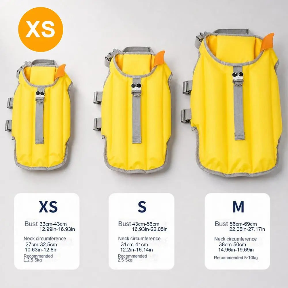 Dog Swim Vest Waterproof Breathable Clothes Dog Swimming Vest Floating Jacket for Puppy Small Medium Pet Pool Outdoor Lake River Qme XS