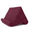 Sponge Pillow Tablet Stand Holder Pillow Pad Ultra Multi-Angle Soft Tablet Stand for Samsung Xiaomi Tablet Holder Reading Stand Qme Dark Red