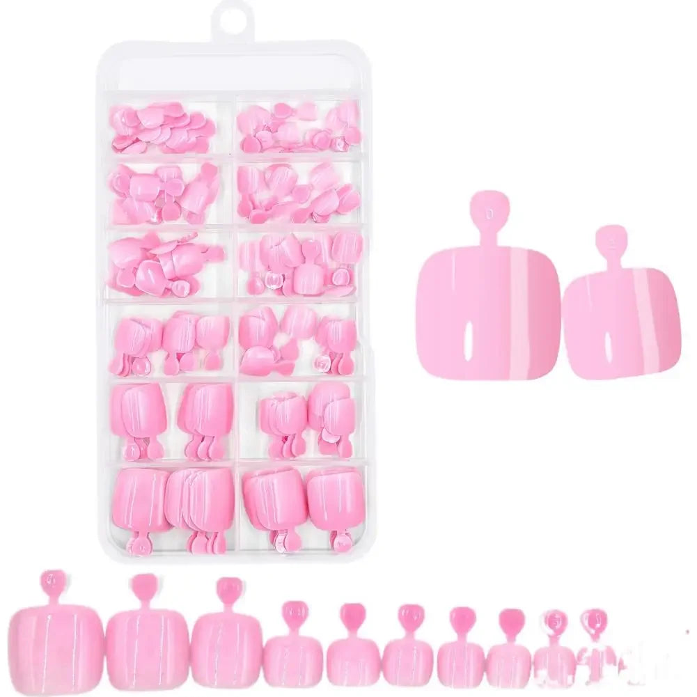 Solid Colored Toe Armor Toenails Feet Artificial Nails Nails Cover Toe Solid Fake False Color False Patch Toenails Full Nai M5T0 Qme D CN