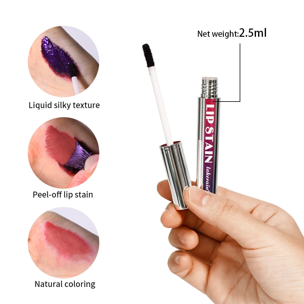 Peel-off Lip Stain Gloss Velvet Matte Easy Quick-drying Qme
