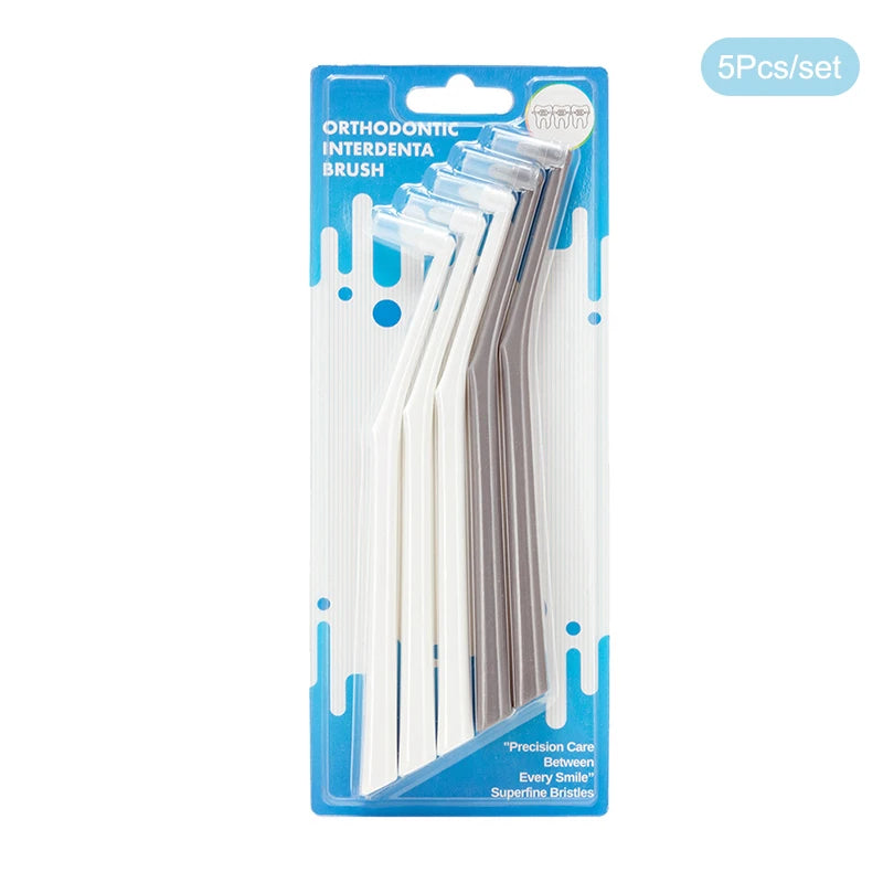 1 3 Interdental Brush Single-beam Soft Teeth Cleaning Toothbrush Oral Qme 5pcs