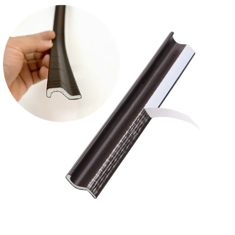 10M Self Adhesive Foam Window Door Sealing Strips For Door Seal Windbreak Soundproof Gap Filler PU Sealing Tape Home Accessories Qme Khaki 4m