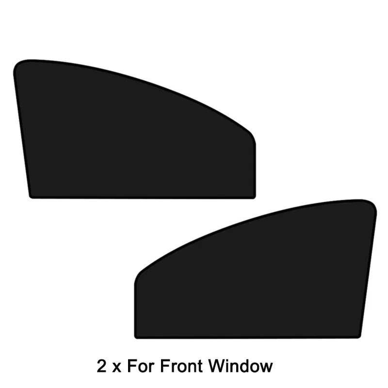 Magnetic Car Sunshade Side Window Cover Sun Visor Summer Protection Window Curtain Cover for Front Rear Auto Accessories Qme Front row 1 pair
